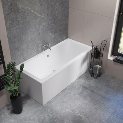 Ванна акриловая Lauter Oasis 175х80 / 21203075 (с ножками, лицевым и торцевым экраном)