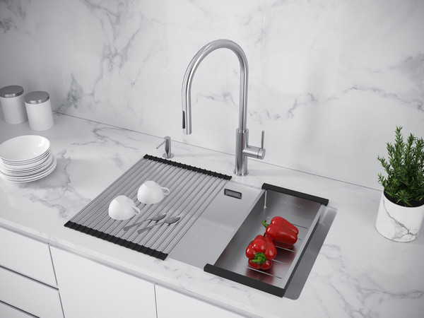 Мойка кухонная Paulmark LU74SK-WH