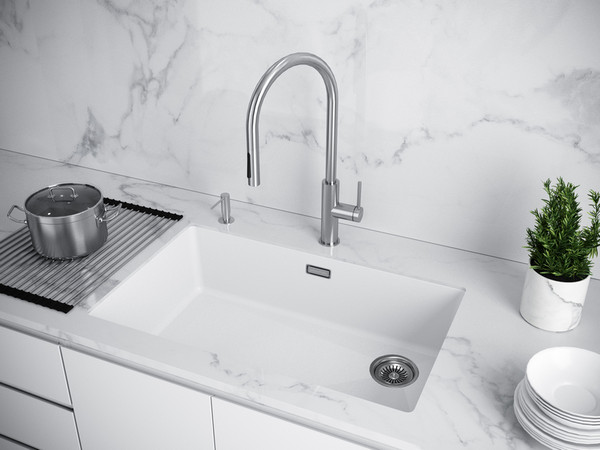 Мойка кухонная Paulmark LU74SK-WH