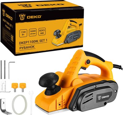 Электрорубанок Deko DKEP1100W SET1 / 083-1074