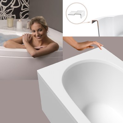 Ванна акриловая Lauter Ava 150х75 / 21208050 (с ножками)