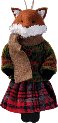 Подвеска новогодняя Erich Krause Лисица в костюмчике / 38545 - фото