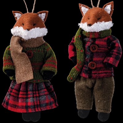 Подвеска новогодняя Erich Krause Лисица в костюмчике / 38545