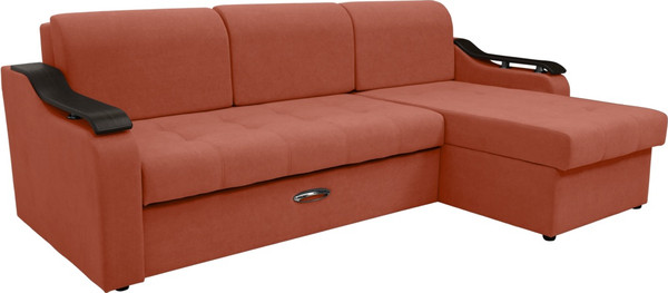 Диван угловой Сириус Лидер-4 с оттоманкой НПБ 260x165 - фото