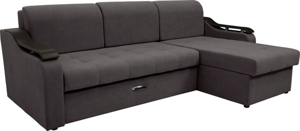 Диван угловой Сириус Лидер-4 с оттоманкой НПБ 260x165 - фото