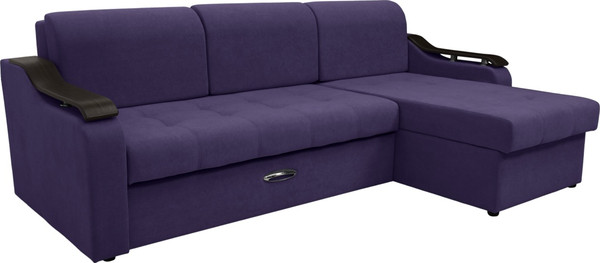 Диван угловой Сириус Лидер-4 с оттоманкой НПБ 260x165 - фото