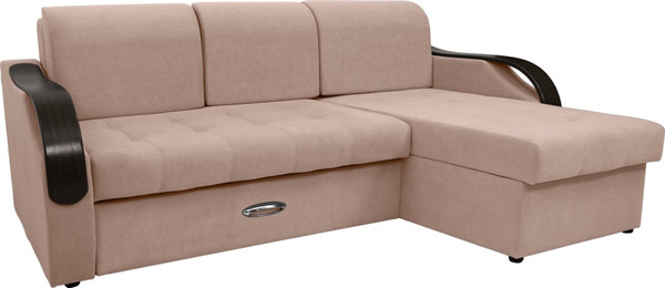 Диван угловой Сириус Лидер-6 с оттоманкой ППУ 260x165 - фото