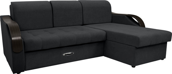 Диван угловой Сириус Лидер-6 с оттоманкой ППУ 260x165 - фото