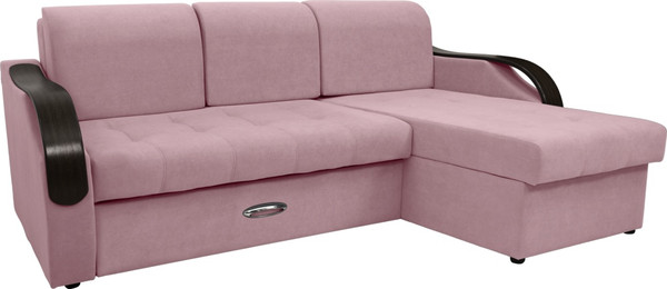 Диван угловой Сириус Лидер-6 с оттоманкой ППУ 260x165 - фото