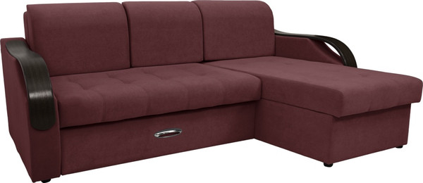 Диван угловой Сириус Лидер-6 с оттоманкой ППУ 260x165 - фото