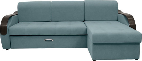 Диван угловой Сириус Лидер-6 с оттоманкой ППУ 260x165