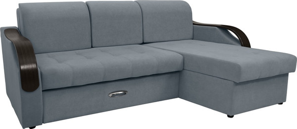 Диван угловой Сириус Лидер-6 с оттоманкой ППУ 260x165 - фото