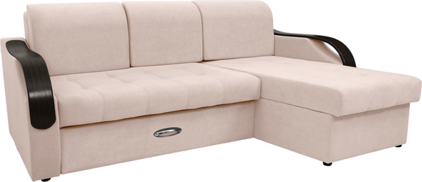 Диван угловой Сириус Лидер-6 с оттоманкой НПБ 260x165 - фото