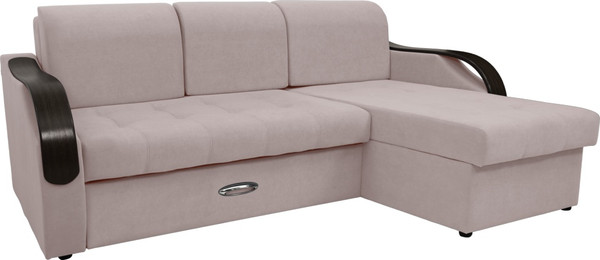 Диван угловой Сириус Лидер-6 с оттоманкой НПБ 260x165 - фото