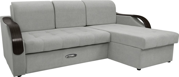 Диван угловой Сириус Лидер-6 с оттоманкой НПБ 260x165 - фото