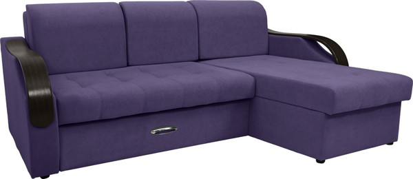 Диван угловой Сириус Лидер-6 с оттоманкой НПБ 260x165 - фото