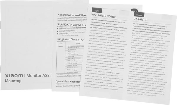 Монитор Xiaomi A22i A22FAB-RAGL (ELA5230EU)