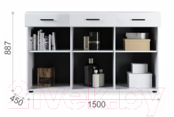 Тумба Империал Йорк 3д3ящ