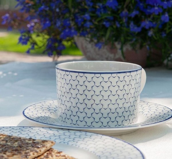 Чашка с блюдцем HomeQueen Воздушная 77100