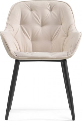 Стул Woodville Олму (бежевый/черный)