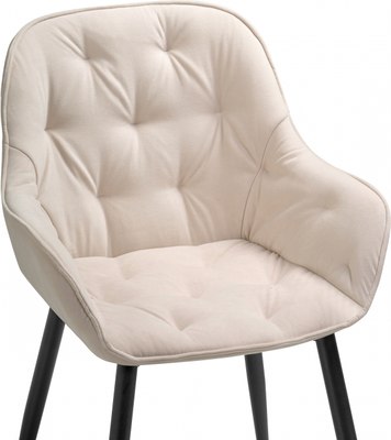 Стул Woodville Олму (бежевый/черный)