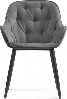 Стул Woodville Олму (серый/черный)