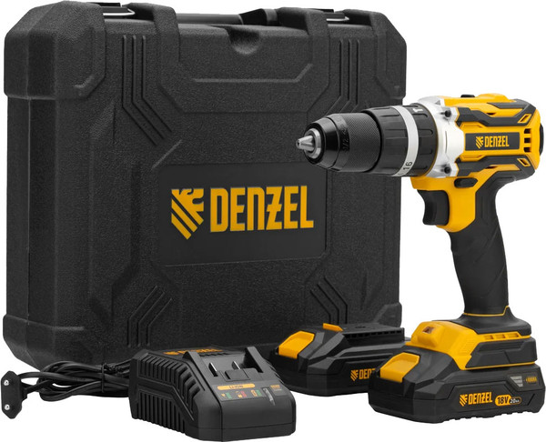 Аккумуляторная дрель-шуруповерт Denzel CIDB-18-02 / 26145 - фото