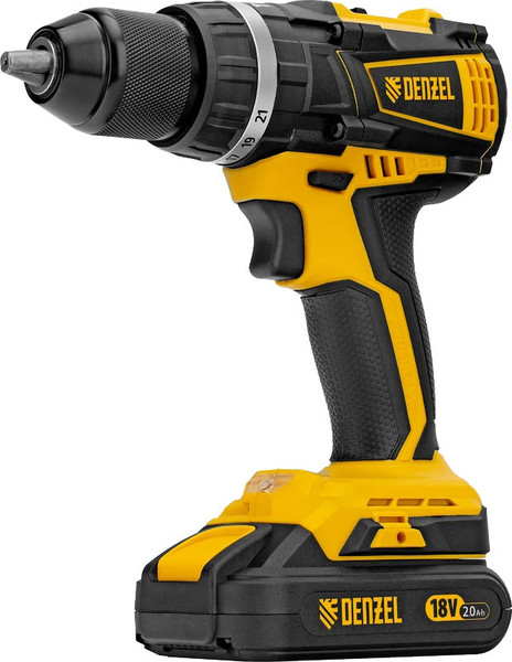 Аккумуляторная дрель-шуруповерт Denzel CIDB-IB-18-02 / 26130