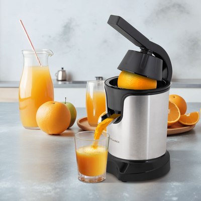 Соковыжималка электрическая Tuarex TK-7002 (черный/стальной)