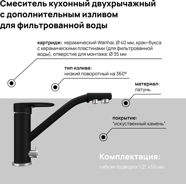 Смеситель Maunfeld MFQT-10B