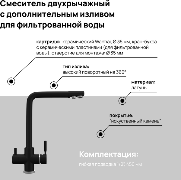 Смеситель Maunfeld MFQT-16B