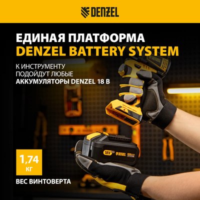 Аккумуляторный шуруповерт Denzel CID-IB-200-0 / 26511
