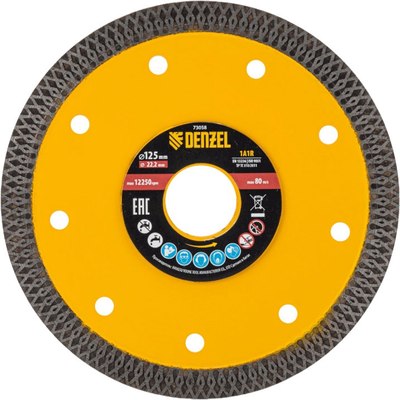 Отрезной диск алмазный Denzel 73058