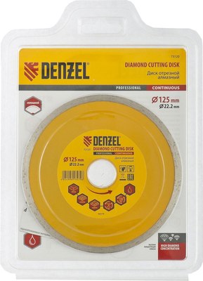 Отрезной диск алмазный Denzel 73120