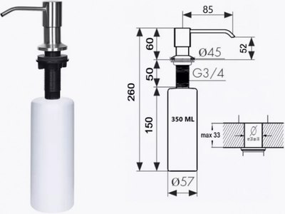 Мойка кухонная Wisent WS-35044D/GER013