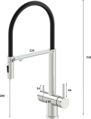 Смеситель Gerhans K14390A-2