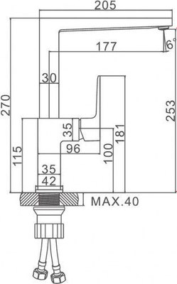 Смеситель Ledeme L4073G