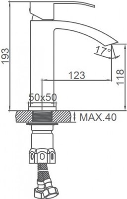 Смеситель Ledeme L71017B