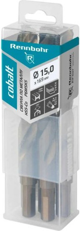 Набор сверл Rennbohr Cobalt Prom 15.0х169мм Хв.12.0мм HSS-Co Р6М5К5 / 671150 - фото