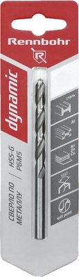 Сверло Rennbohr ЦХ10.5х133мм HSS-G P6M5 Dynamic Card / 675105 - фото