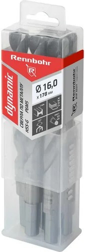Набор сверл Rennbohr 16.0х178мм Хв.12.0мм HSS-G P6M5 Dynamic Prom / 666160 - фото