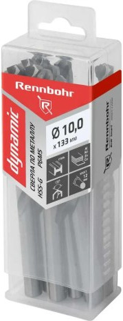 Набор сверл Rennbohr 10.0х133мм Dinamic P9M3 / 666100 - фото