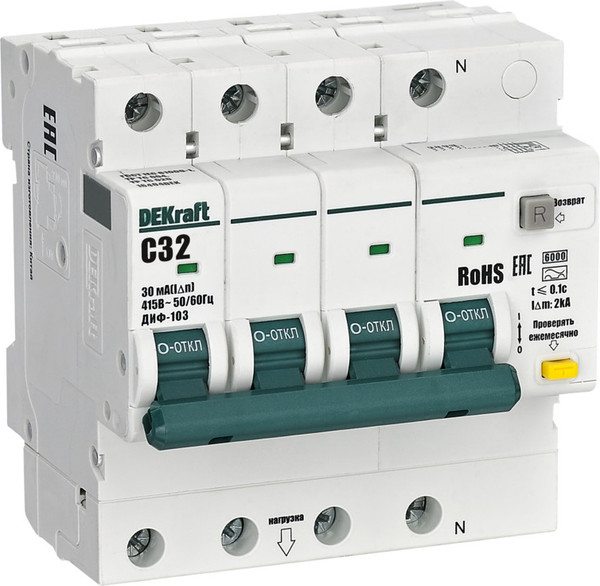 Дифференциальный автомат DEKraft 16404DEK - фото