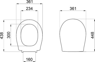 Сиденье для унитаза Saniteco SD 12u