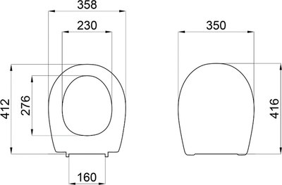 Сиденье для унитаза Saniteco SD 15m