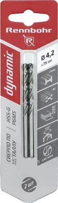 Набор сверл Rennbohr 4.2х75мм Dinamic P9M3 / 675042 - фото