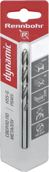 Сверло Rennbohr 4.5х80мм Dinamic P9M3 / 675045 - фото