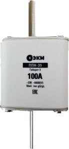 Предохранитель плавкий ЭКМ Плавкая вставка ППН-33-00-100А / 344864 - фото