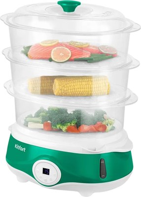 Пароварка стационарная Kitfort КТ-6454 - фото