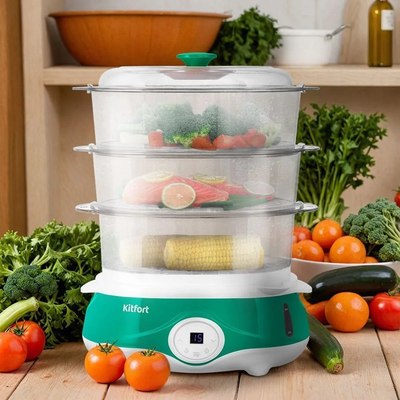 Пароварка стационарная Kitfort КТ-6454